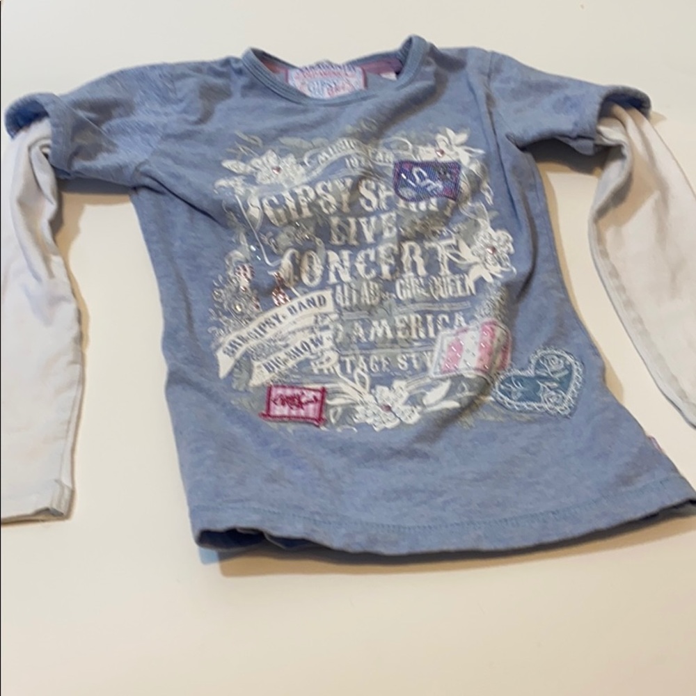 Sarabanda Made in Italy Girls Embelleshed Tee Sz 5